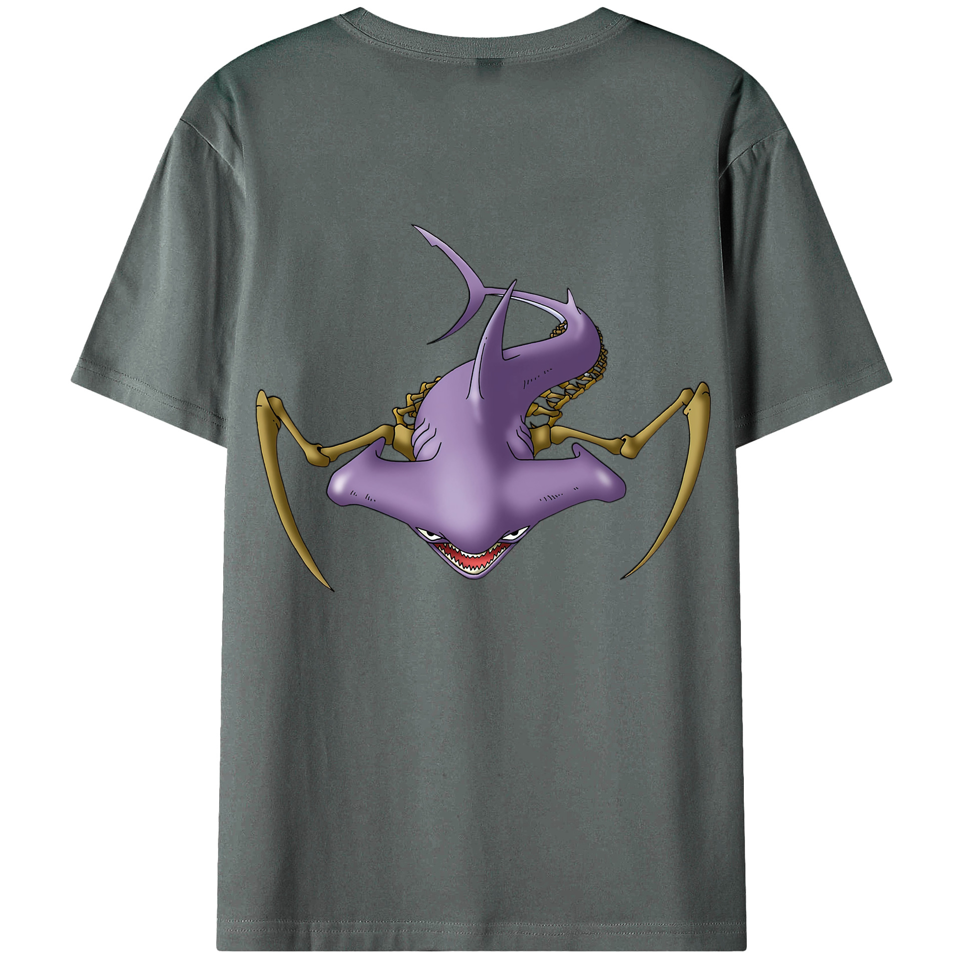 （画像用） ドラゴンクエスト Doragon Kuesuto Dragon Quest 綿100％ メンズ半袖Tシャツ（バックプリント） 通気性
